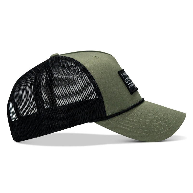 Load image into Gallery viewer, Lord Watch Over Me As I Stack Bodies Patch Rope Snapback