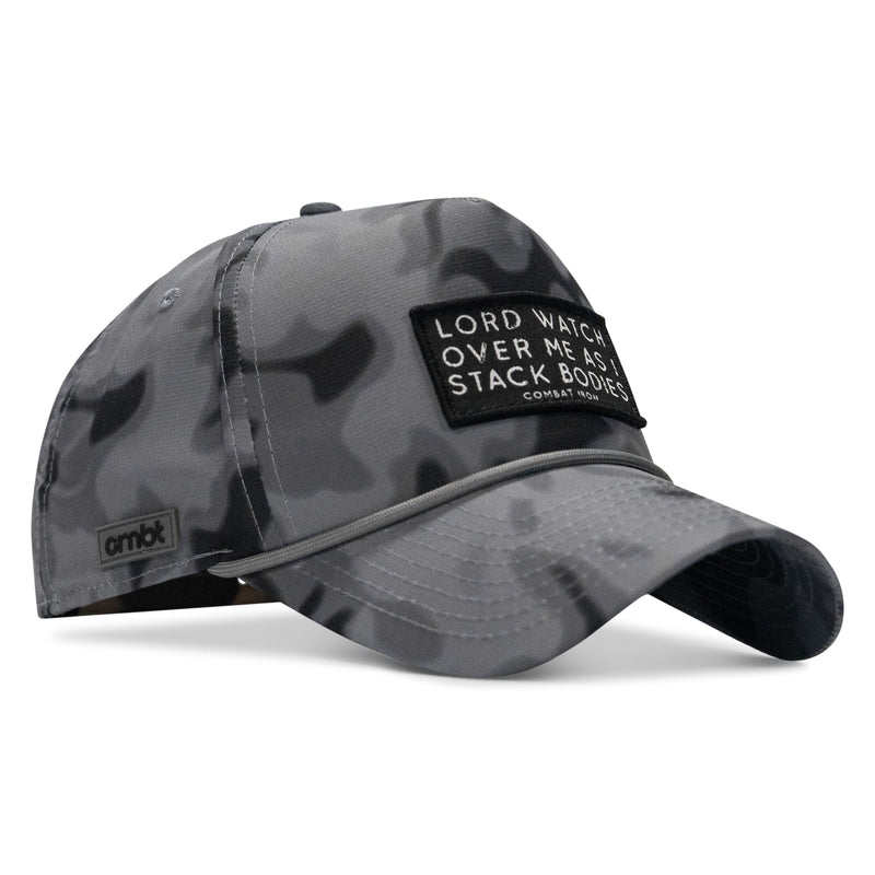 Load image into Gallery viewer, Lord Watch Over Me As I Stack Bodies Patch Waterproof Weekender Snapback