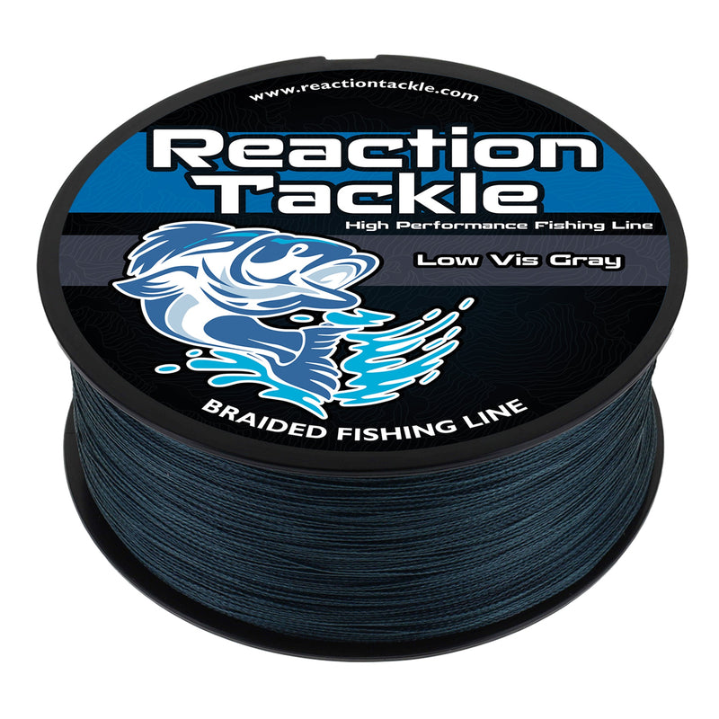 Load image into Gallery viewer, Reaction Tackle Braided Fishing Line - Low-Vis Gray