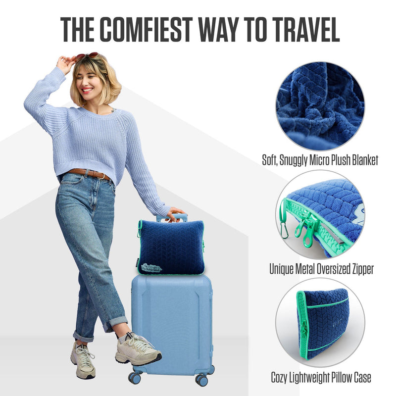 Load image into Gallery viewer, Travel Blanket & Pillow