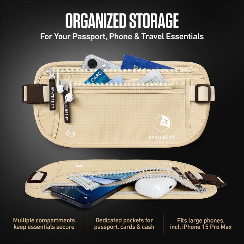 Load image into Gallery viewer, Travel Money Belt + RFID Sleeves
