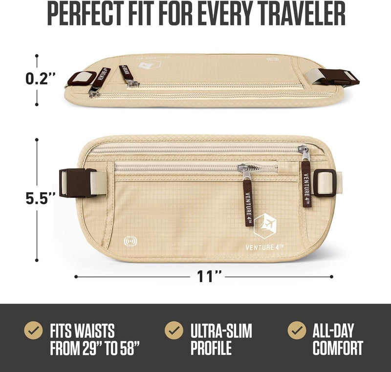 Load image into Gallery viewer, Travel Money Belt + RFID Sleeves