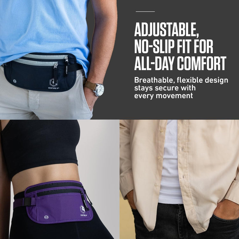 Load image into Gallery viewer, Travel Money Belt + RFID Sleeves