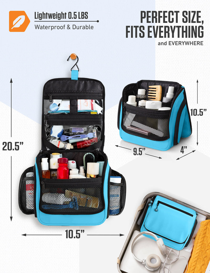 Load image into Gallery viewer, Hanging Travel Toiletry Bag