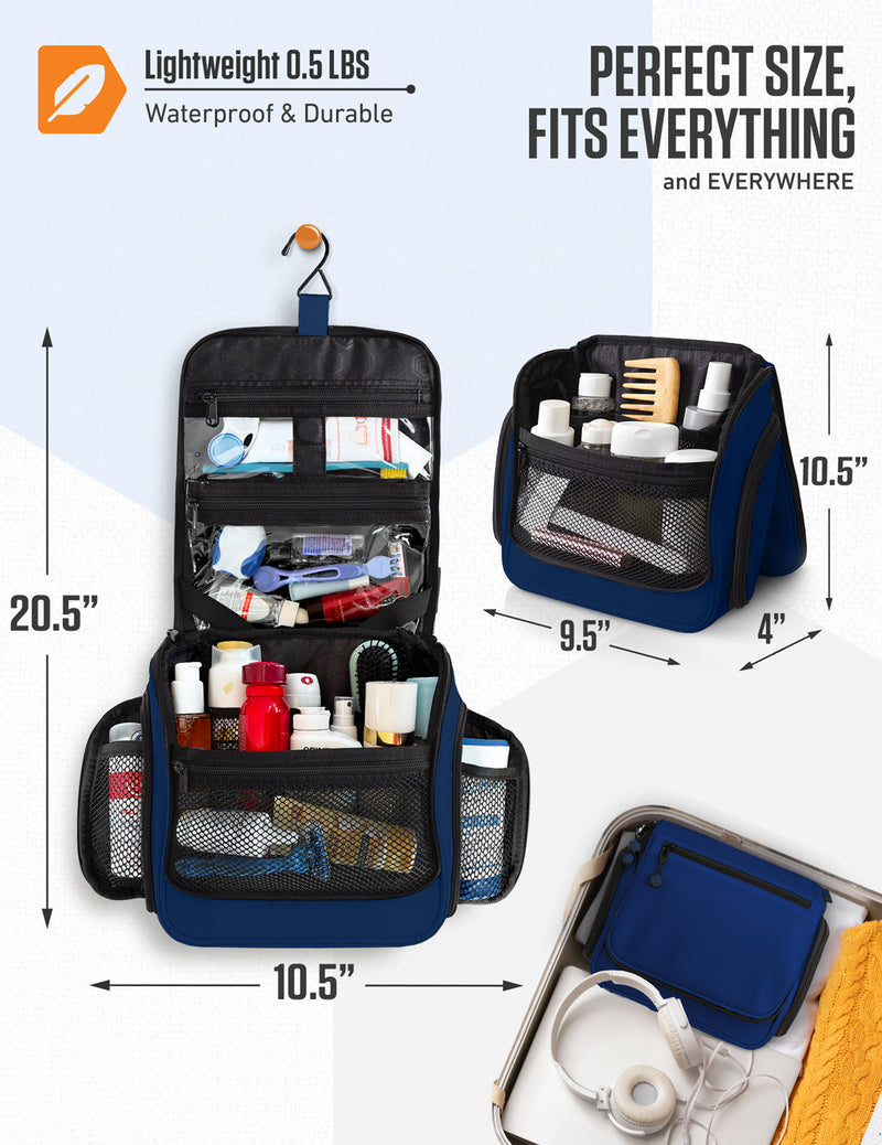 Load image into Gallery viewer, Hanging Travel Toiletry Bag