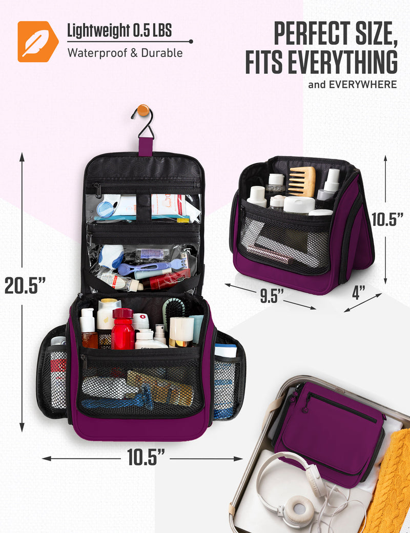 Load image into Gallery viewer, Hanging Travel Toiletry Bag