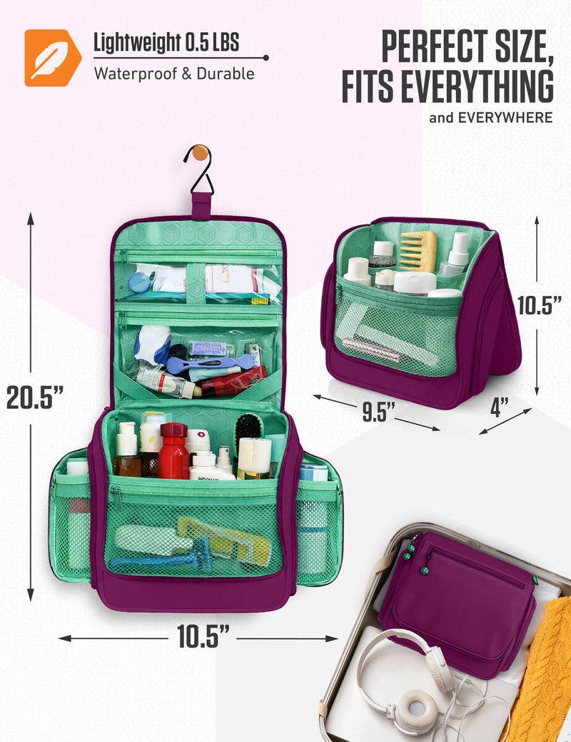 Load image into Gallery viewer, Hanging Travel Toiletry Bag