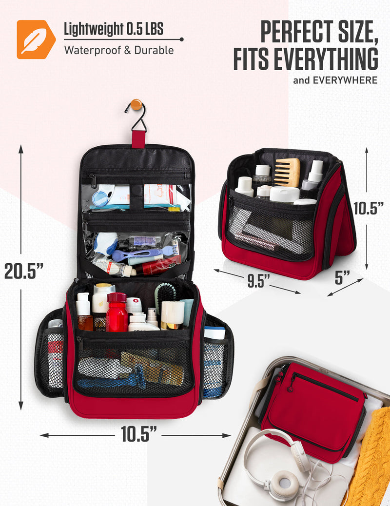 Load image into Gallery viewer, Hanging Travel Toiletry Bag