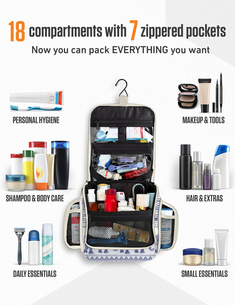 Load image into Gallery viewer, Hanging Travel Toiletry Bag