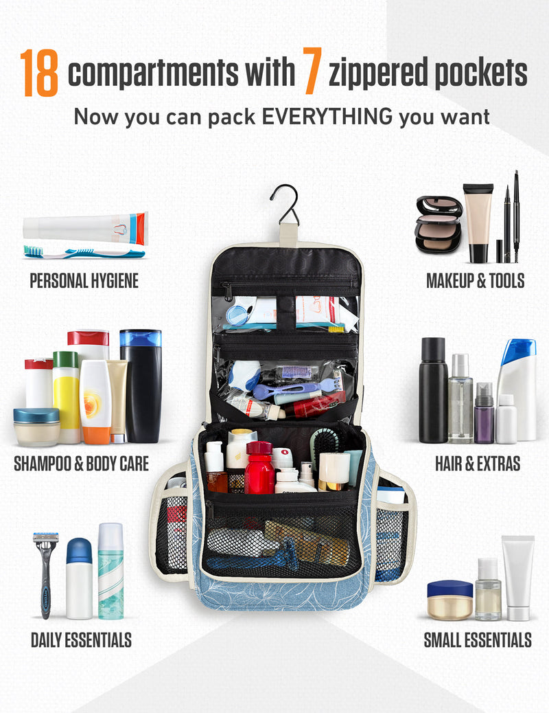 Load image into Gallery viewer, Hanging Travel Toiletry Bag
