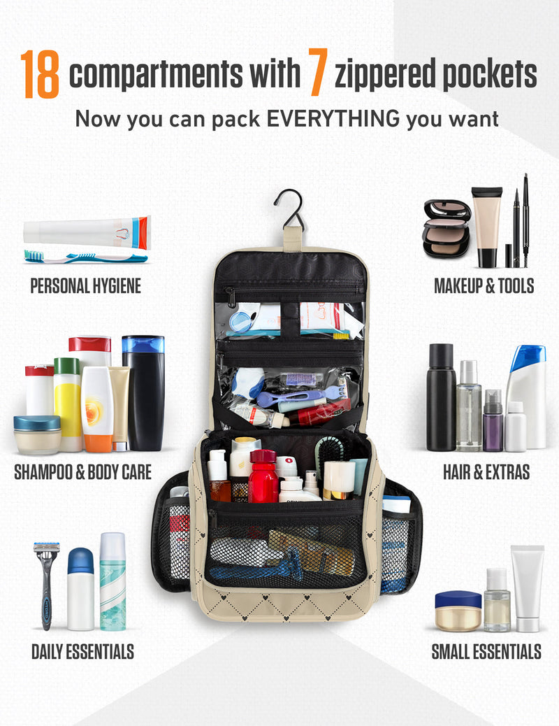 Load image into Gallery viewer, Hanging Travel Toiletry Bag