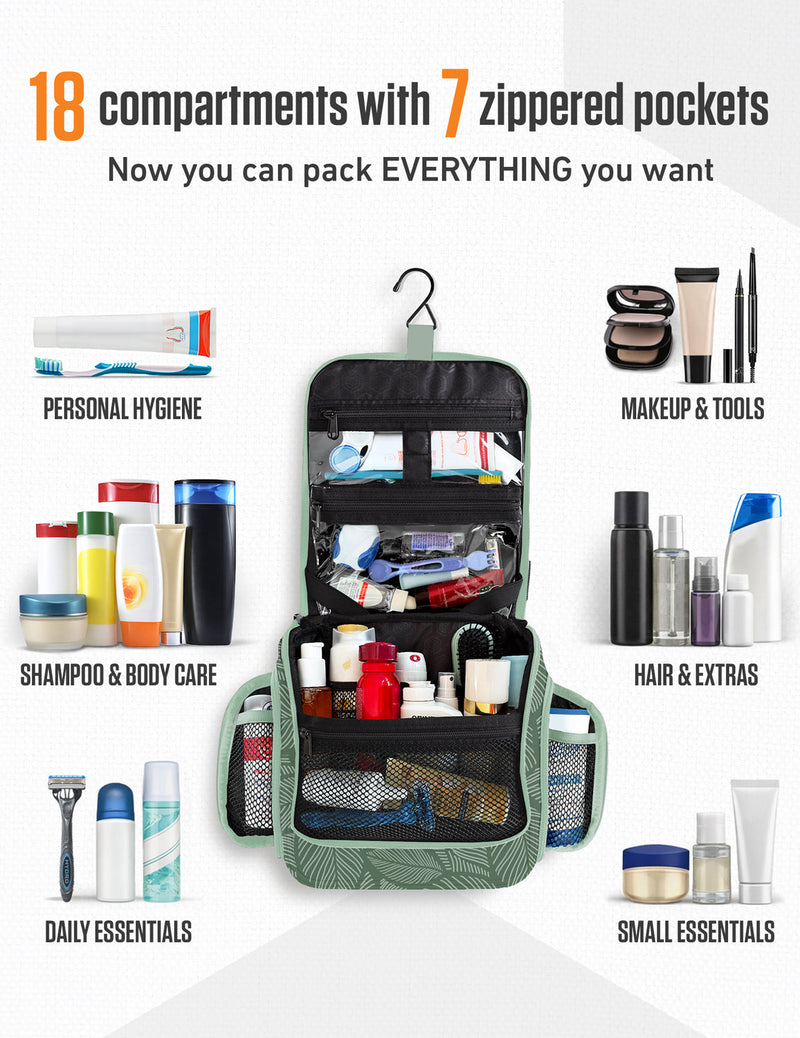 Load image into Gallery viewer, Hanging Travel Toiletry Bag