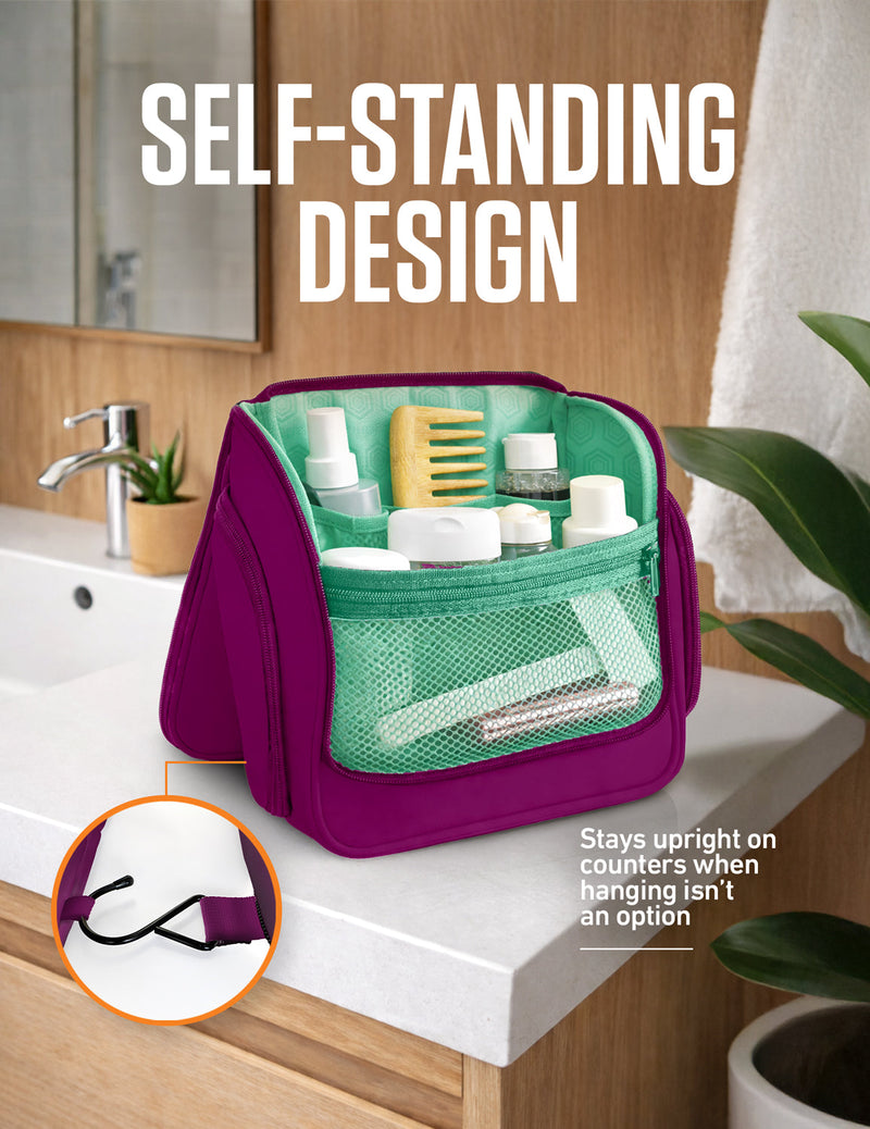 Load image into Gallery viewer, Hanging Travel Toiletry Bag