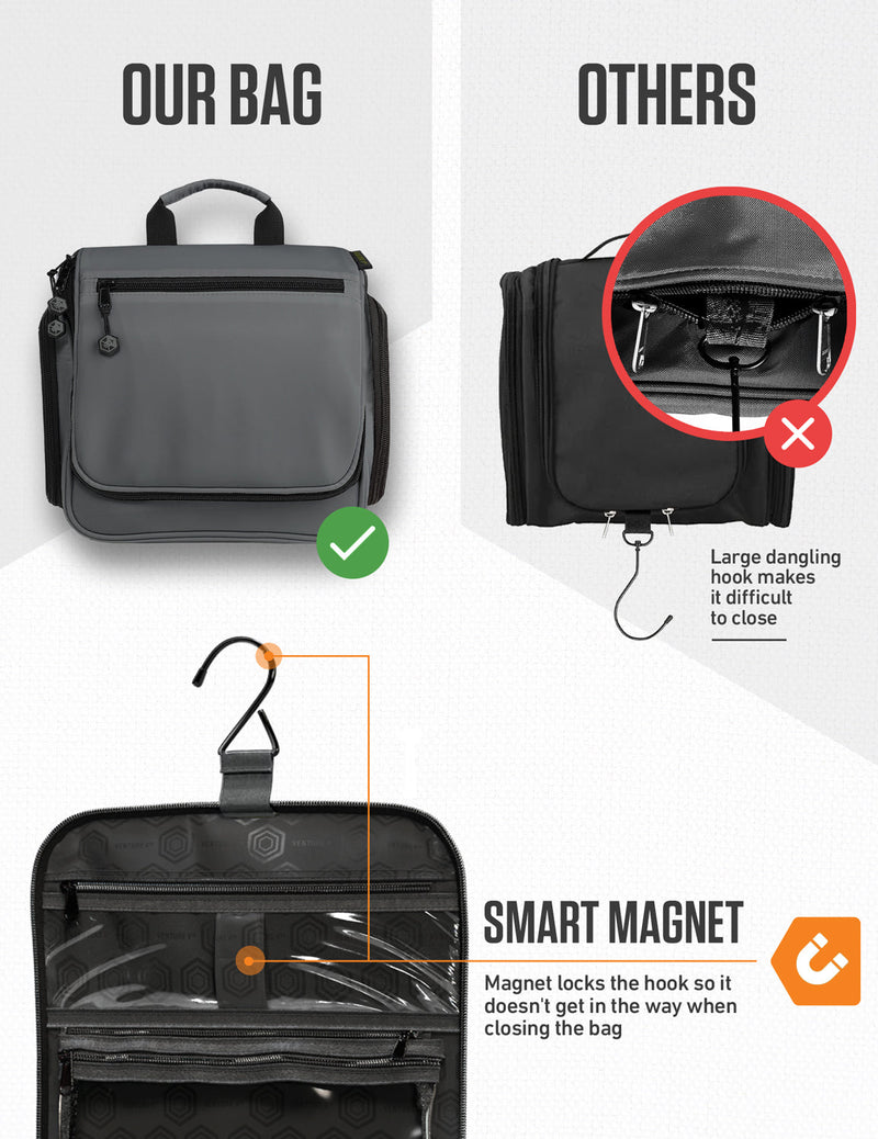 Load image into Gallery viewer, Hanging Travel Toiletry Bag