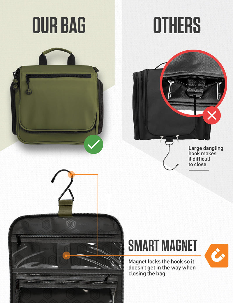 Load image into Gallery viewer, Hanging Travel Toiletry Bag
