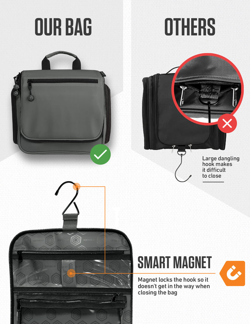 Load image into Gallery viewer, Hanging Travel Toiletry Bag