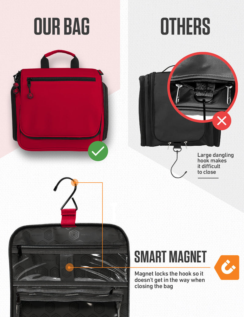 Load image into Gallery viewer, Hanging Travel Toiletry Bag
