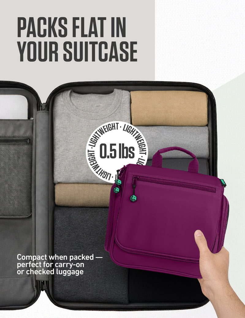 Load image into Gallery viewer, Hanging Travel Toiletry Bag