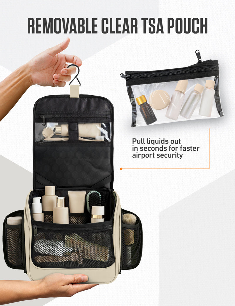 Load image into Gallery viewer, Hanging Travel Toiletry Bag