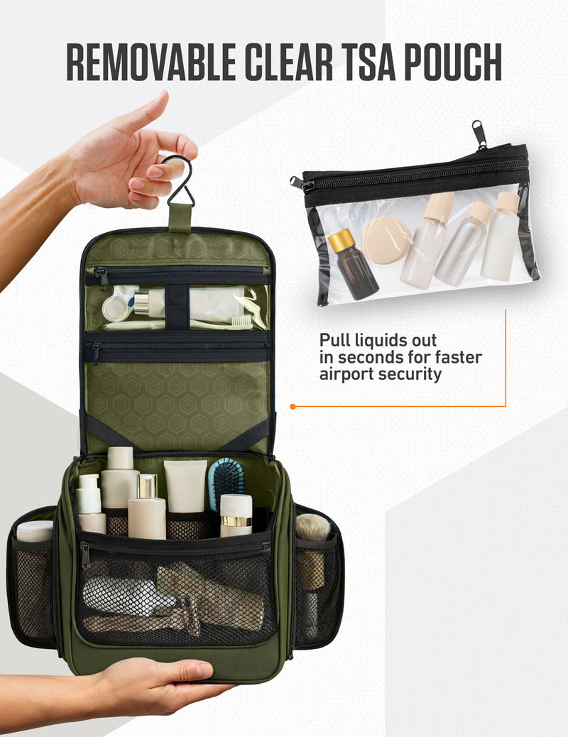 Load image into Gallery viewer, Hanging Travel Toiletry Bag