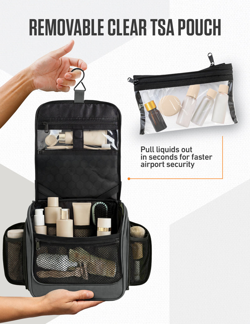 Load image into Gallery viewer, Hanging Travel Toiletry Bag