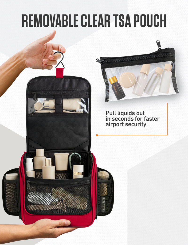 Load image into Gallery viewer, Hanging Travel Toiletry Bag