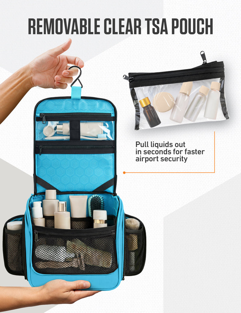 Load image into Gallery viewer, Hanging Travel Toiletry Bag