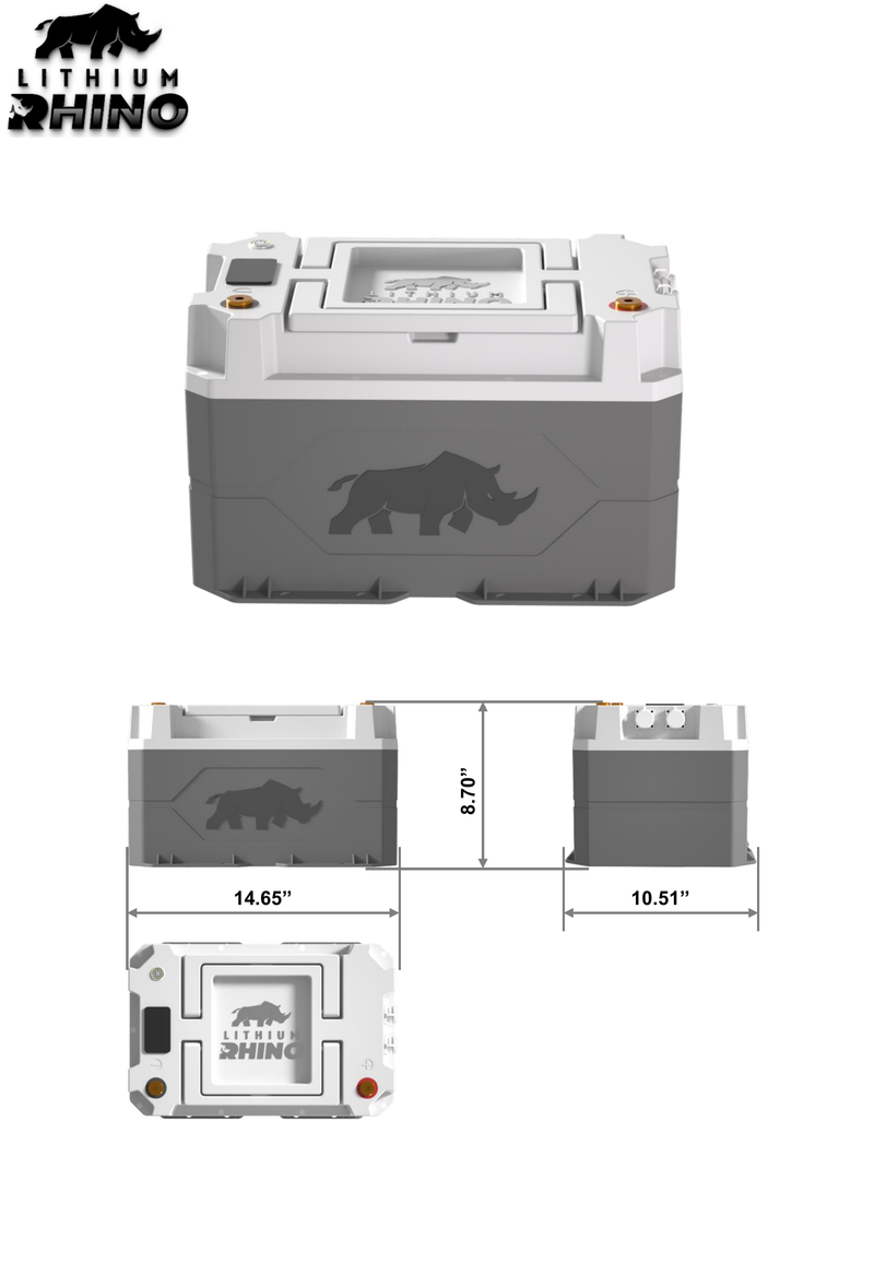Load image into Gallery viewer, 36V 65Ah Lithium Rhino Marine LiFePO4 IP67 Conversion Kit