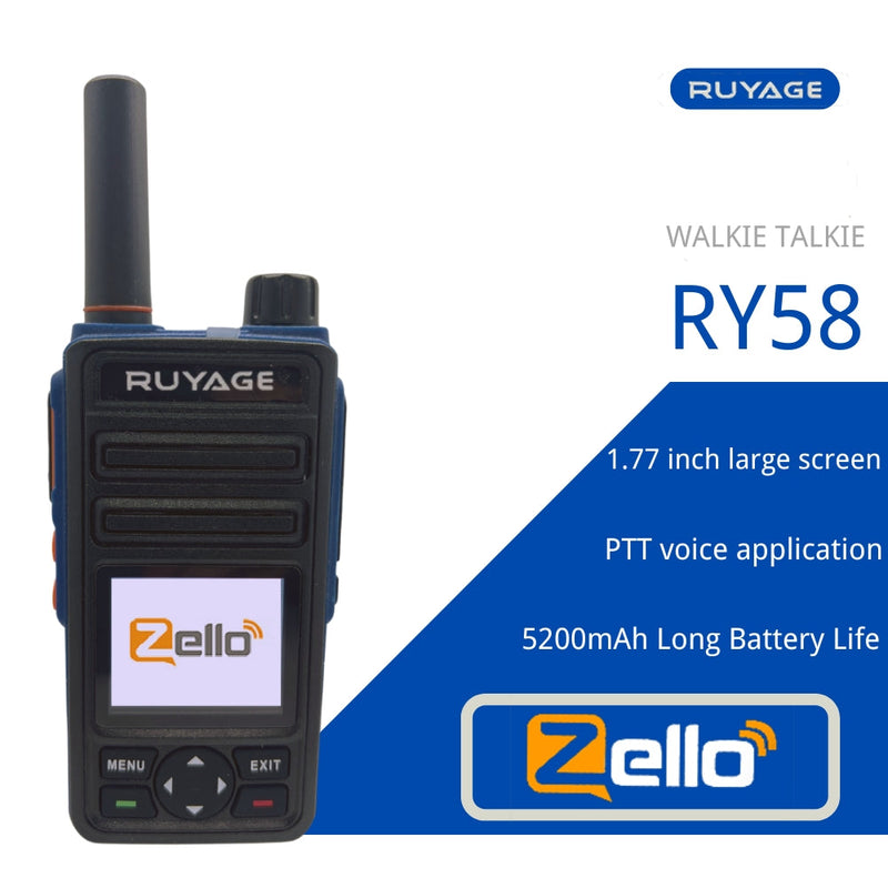 Load image into Gallery viewer, Ruyage RY58 Zello Push-to-Talk 4G LTE Long Range PoC Radio