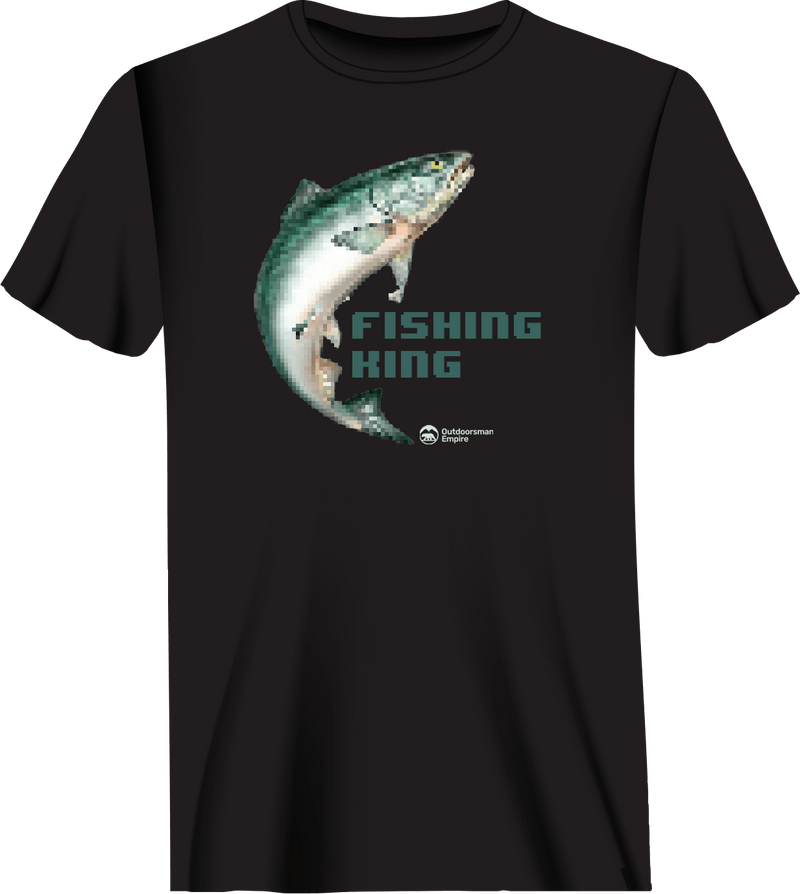Load image into Gallery viewer, Fishing Pixelated Man T-Shirt