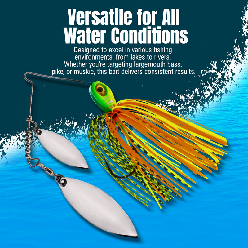 Load image into Gallery viewer, Reaction Tackle Lead Double Willow Blade Spinnerbait Jigs (3-Pack)