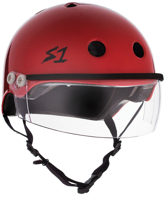 S1 Lifer Visor Gen 2 Helmet - Blood Red Gloss
