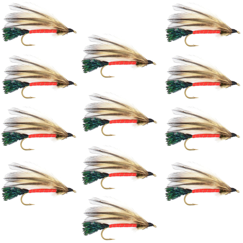 Load image into Gallery viewer, Light Spruce Classic Streamer Flies - Set of 12 - Hook Size 4