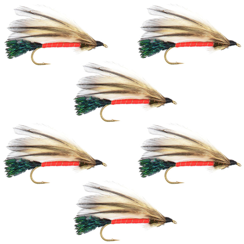 Load image into Gallery viewer, Light Spruce Classic Streamer Flies - Set of 6 - Hook Size 4