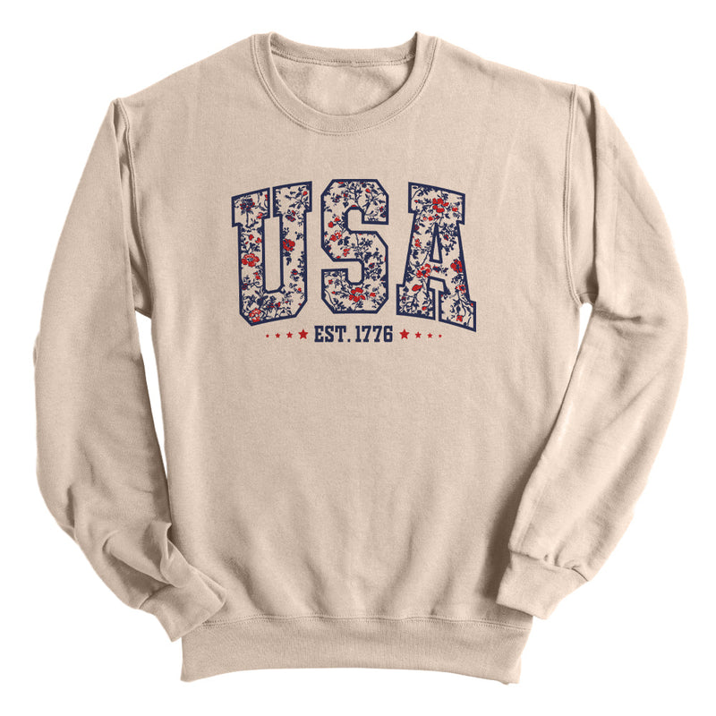 Load image into Gallery viewer, USA Floral Est 1776 (Front)