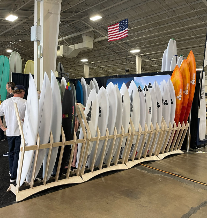 Load image into Gallery viewer, THE LINEUP Freestanding Surfboard Rack
