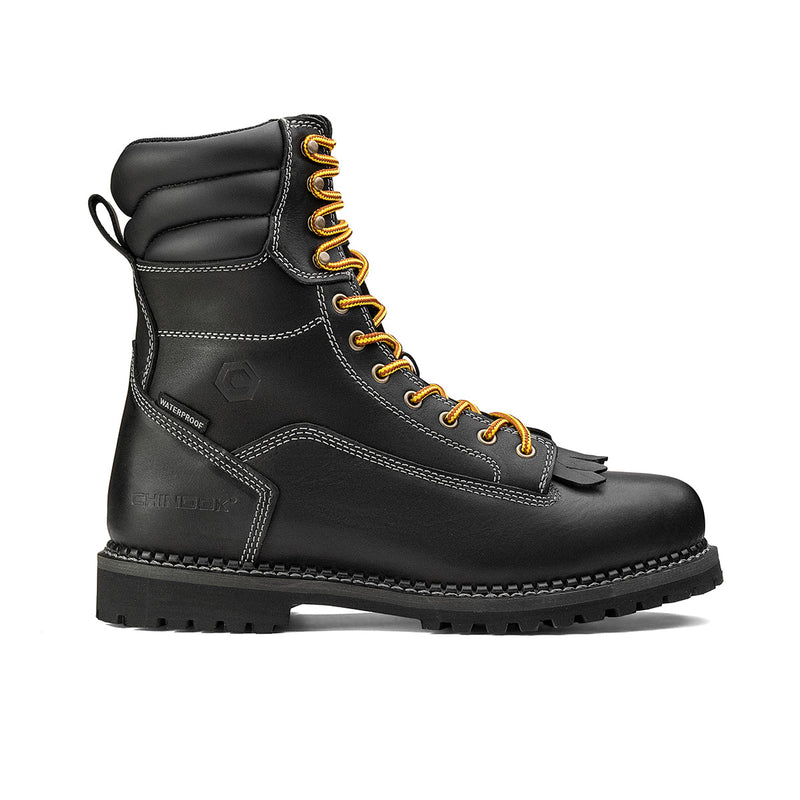 Load image into Gallery viewer, Logger 8” Men’s Waterproof Work Boot for Men - Black