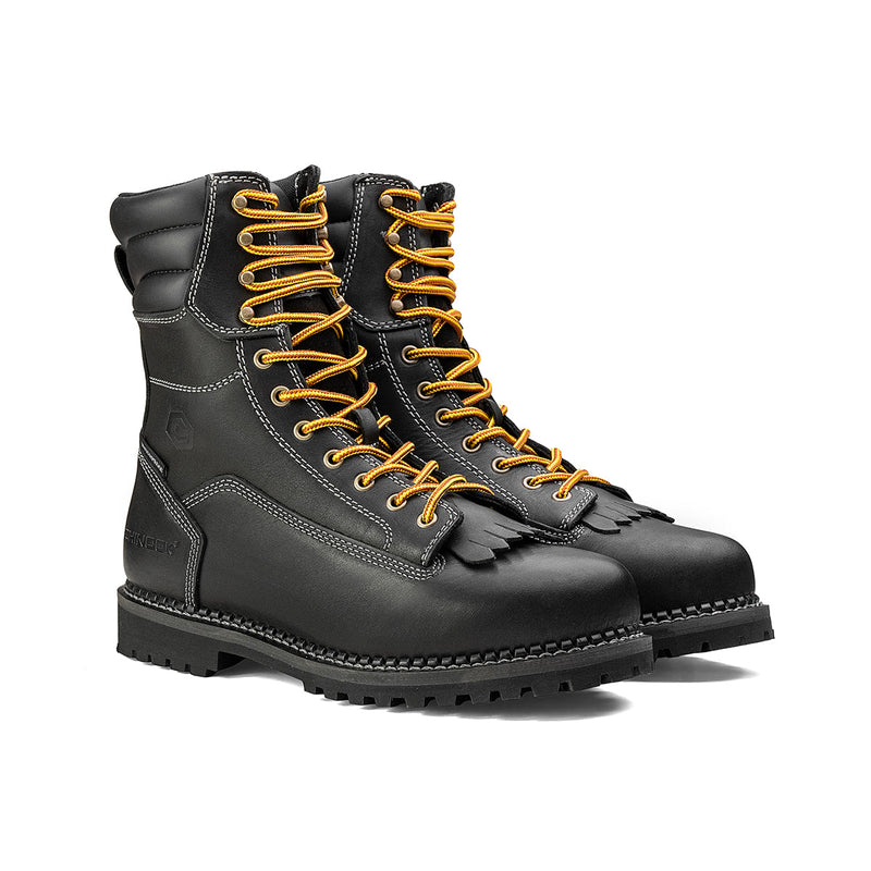 Load image into Gallery viewer, Logger 8” Men’s Waterproof Work Boot for Men - Black