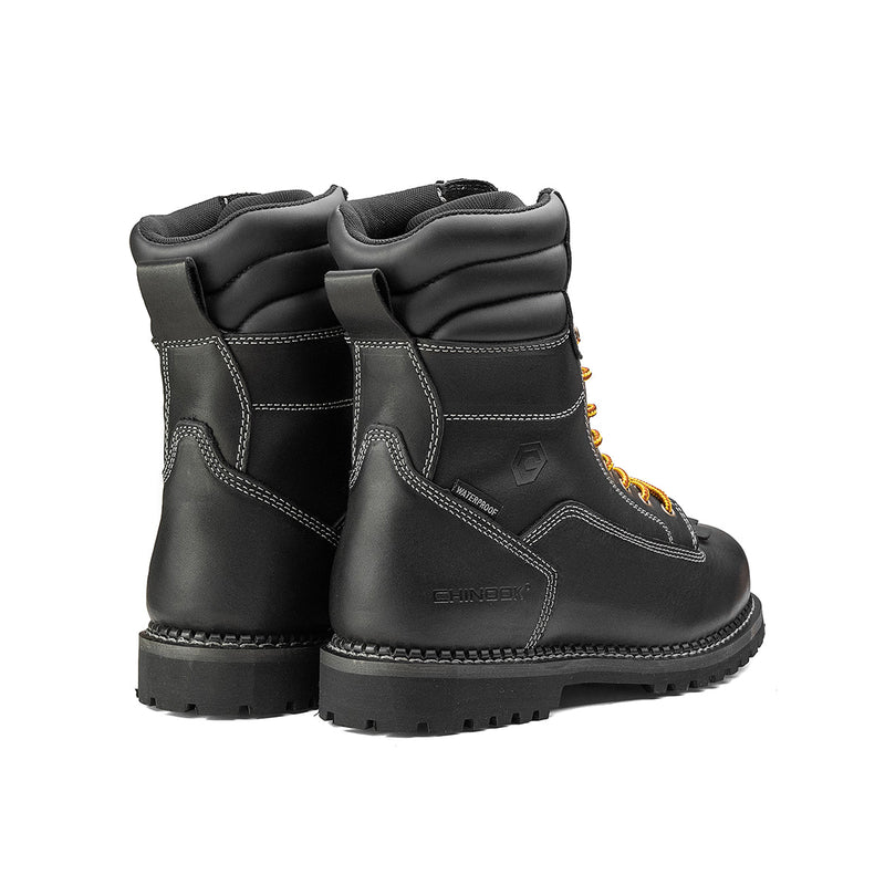 Load image into Gallery viewer, Logger 8” Men’s Waterproof Work Boot for Men - Black