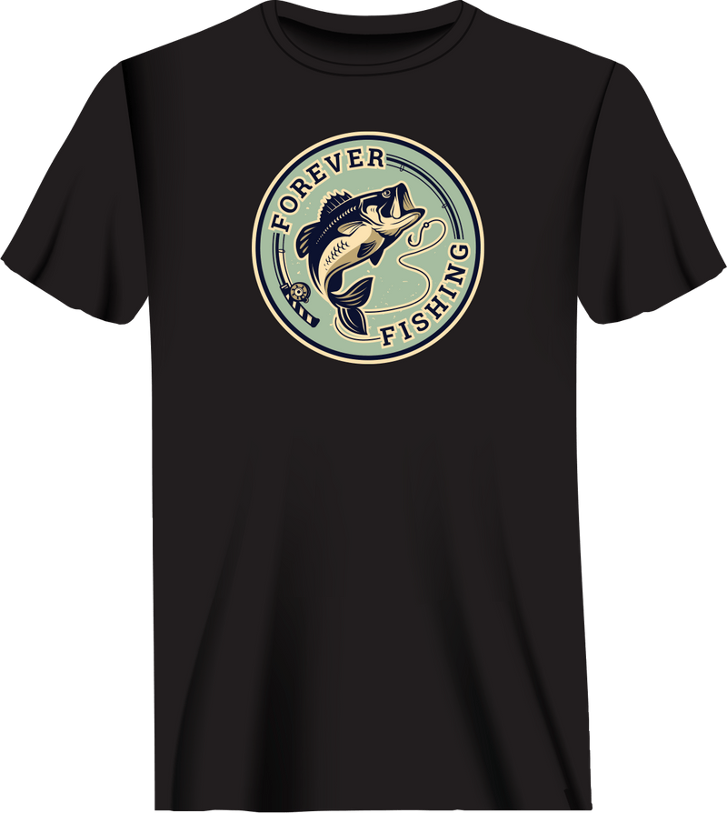 Load image into Gallery viewer, Forever Fishing Man T-Shirt