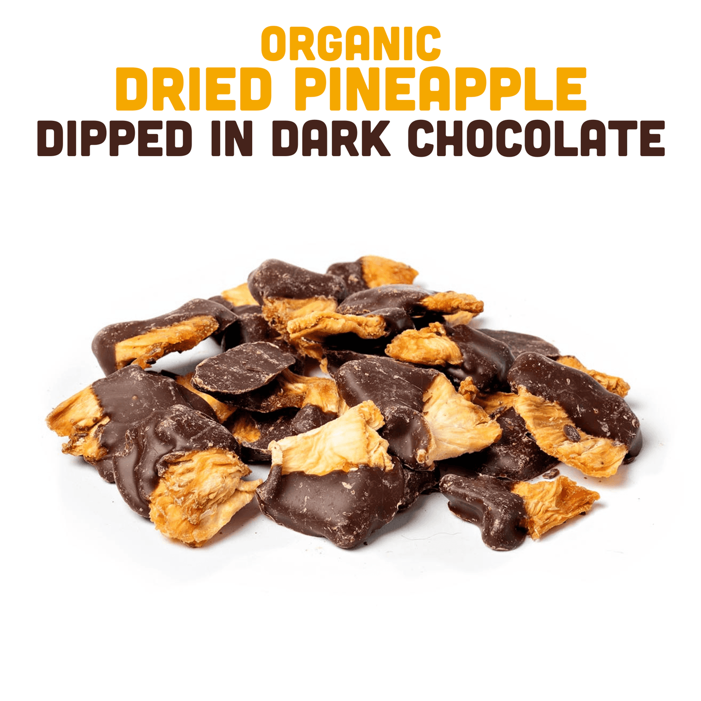 Organic Dried Pineapple Dipped in Dark Chocolate - Skoutley Outdoors LLC