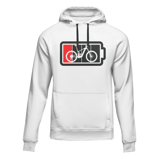 Low Battery Adult Fleece Hooded Sweatshirt