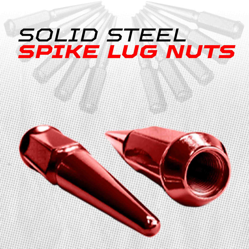 Load image into Gallery viewer, 12x1.25mm Extended Spike Lug Nuts - 60 Degree Taper Seat