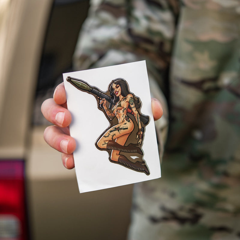 Load image into Gallery viewer, M-Tac Morale Sticker Tactical Girl