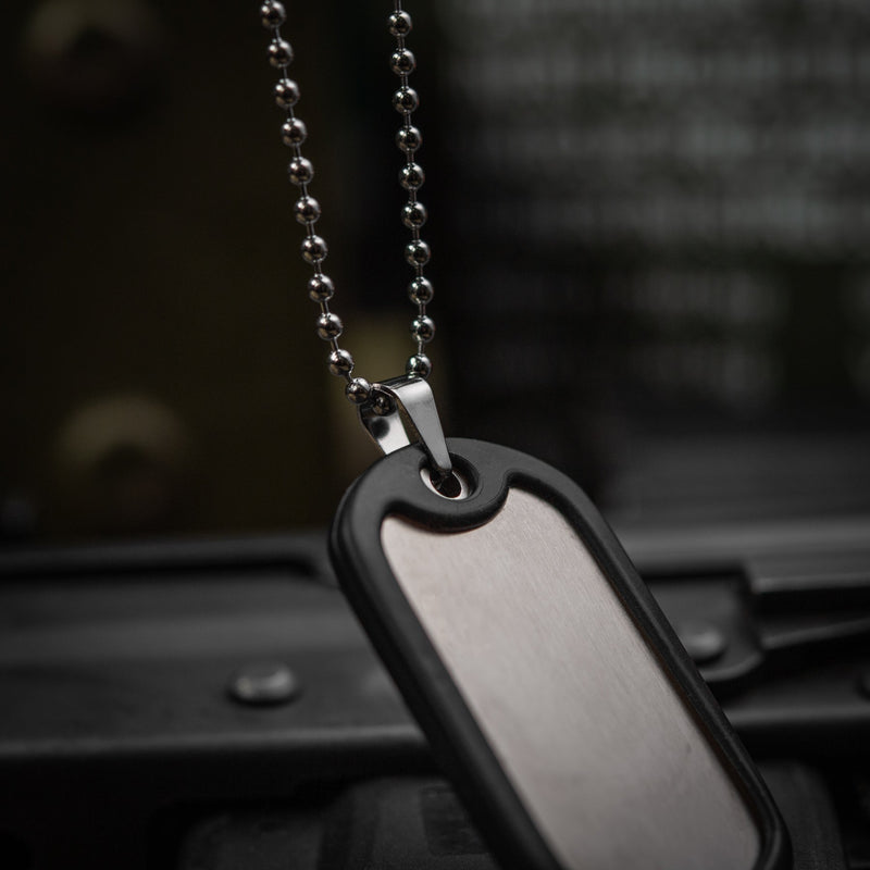 Load image into Gallery viewer, M-Tac Military Dog Tag with Rubber Silencer