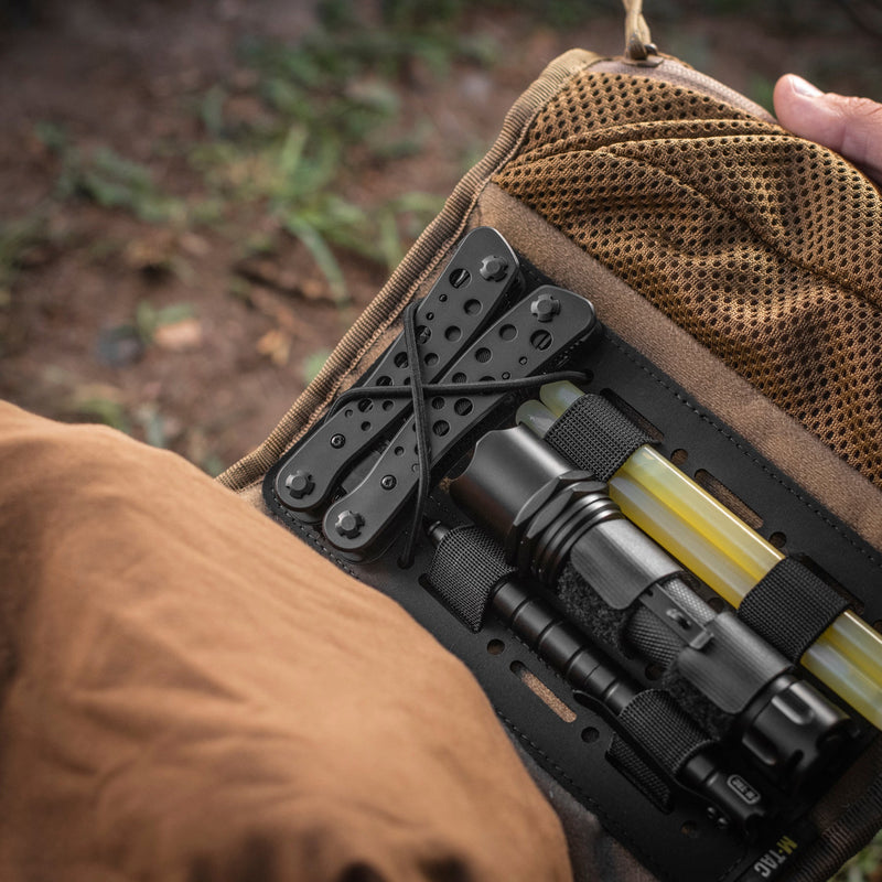 Load image into Gallery viewer, M-Tac Module Insert MOLLE 7.5"x4.5" Lasser Cut Black