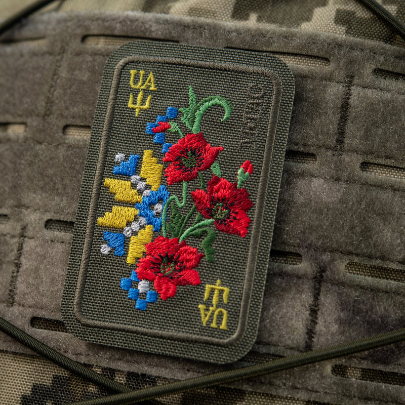 Load image into Gallery viewer, M-Tac Patch Ornament Poppy Embroidery