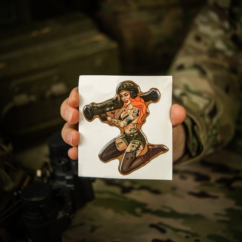 Load image into Gallery viewer, M-Tac Morale Sticker Tactical Girl