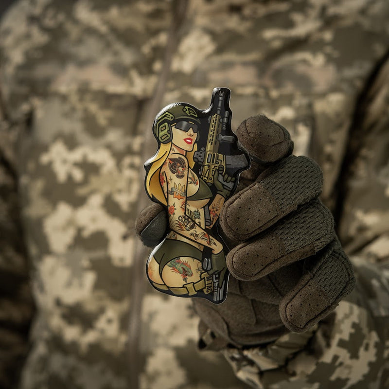 Load image into Gallery viewer, M-Tac Morale Sticker Tactical Girl