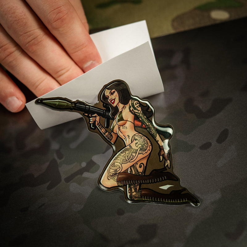 Load image into Gallery viewer, M-Tac Morale Sticker Tactical Girl